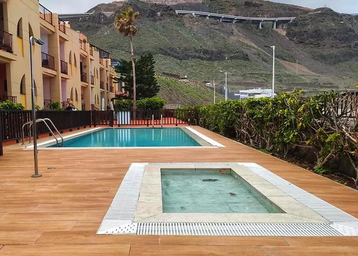 Lägenhet Giraud Ii - Beachfront - Pool - 46 M2 Terrace Santa Maria de Guia de Gran Canaria